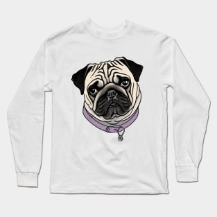 Cute dog pug Long Sleeve T-Shirt